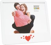 Deknudt Frames fotolijst S68KK1  E1H - wit - hart motief - 10x15 cm