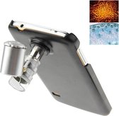 60X Zoom Digital mobiele telefoon Microscope Magnifier met Flash licht (White, Purple) & Plastic hoesje, For Samsung Galaxy S5 / G900