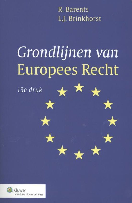 Studiepockets strafrecht - Grondlijnen van Europees recht - cover