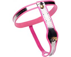 Master Series Roze Stainless Steel Adjustable Female Chastity Belt