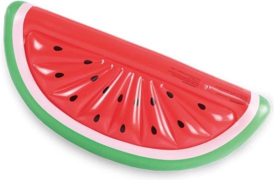 Mega Opblaasbare Watermeloen XL Luchtbed – 185 x 79 x 20 cm | Opblaasbaar | Drijvend Mega Zwembad Speelgoed | Drijvende Zwemband | Swim Ring | Opblaasfiguur