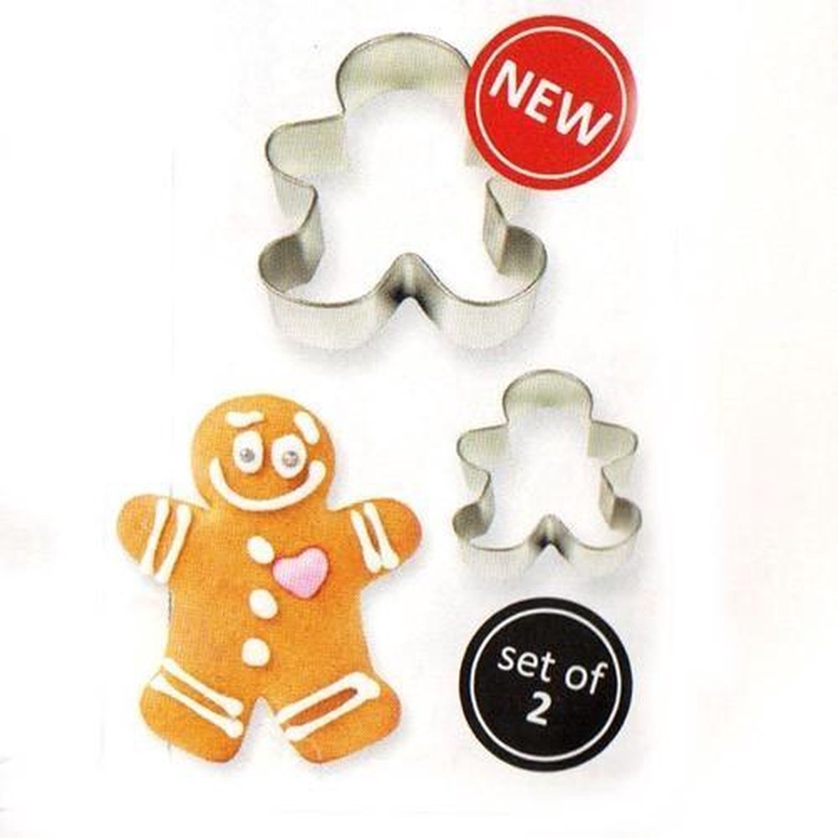 PME Cookie Cutter Gingerbread Man set/2