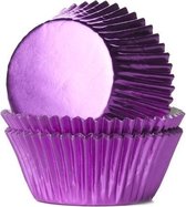 House of Marie Cupcake Vormpjes Folie Roze - pk/24