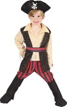 6 stuks: Piraat Rocco Kinderkostuum - 3-4 jaar