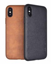 Xssive Premium Back Cover voor Apple iPhone 7 Plus / iPhone 8 Plus - Leder Look - Bruin