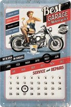 Nostalgic Art Metalen bord Best Garage calender