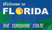Signs-USA Florida - Retro Wandbord - Metaal