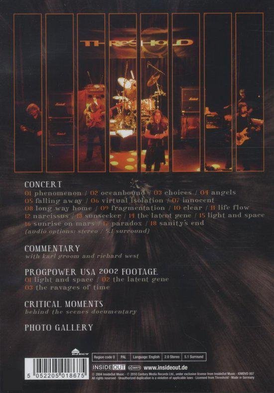 Threshold Critical Energy (Dvd) Dvd's