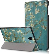 Tri-Fold Book Case Samsung Galaxy Tab S4 10.5 Hoesje - Bloesem