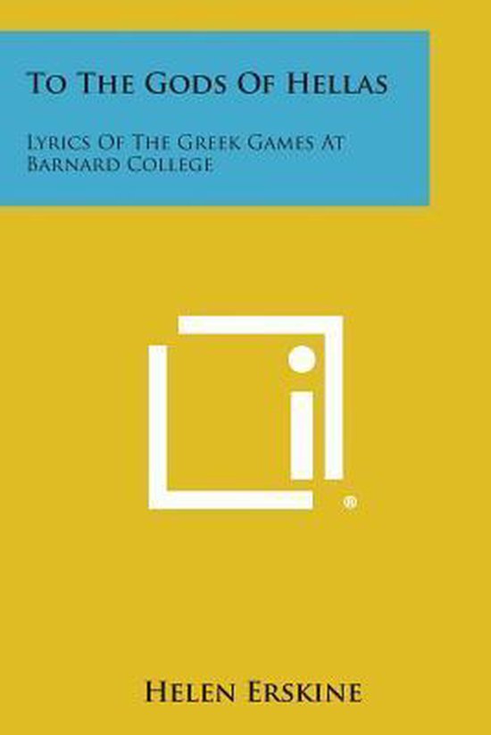 To the Gods of Hellas - cover