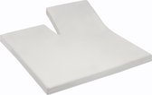 Damai - Hoeslaken split (tot 35 cm) - Katoen - 180 x 210 cm - Wool white