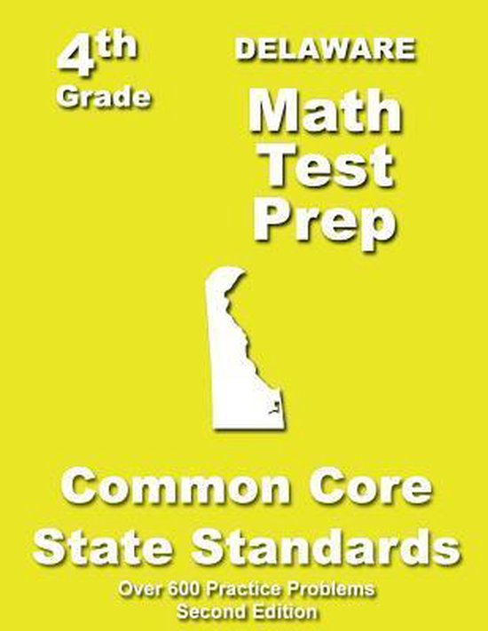 Delaware 4th Grade Math Test Prep - cover