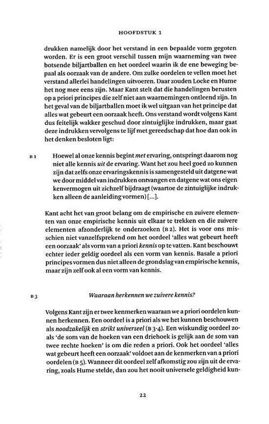 Tekstpagina met 22 op de onderkant. Hoofdstuk 1.