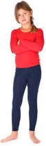 Thermo4sports - Thermoset rood - donkerblauw maat 128