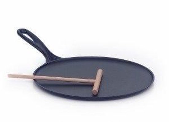 Le Creuster Gietijzeren pannenkoekpan - Mat Zwart - 27cm