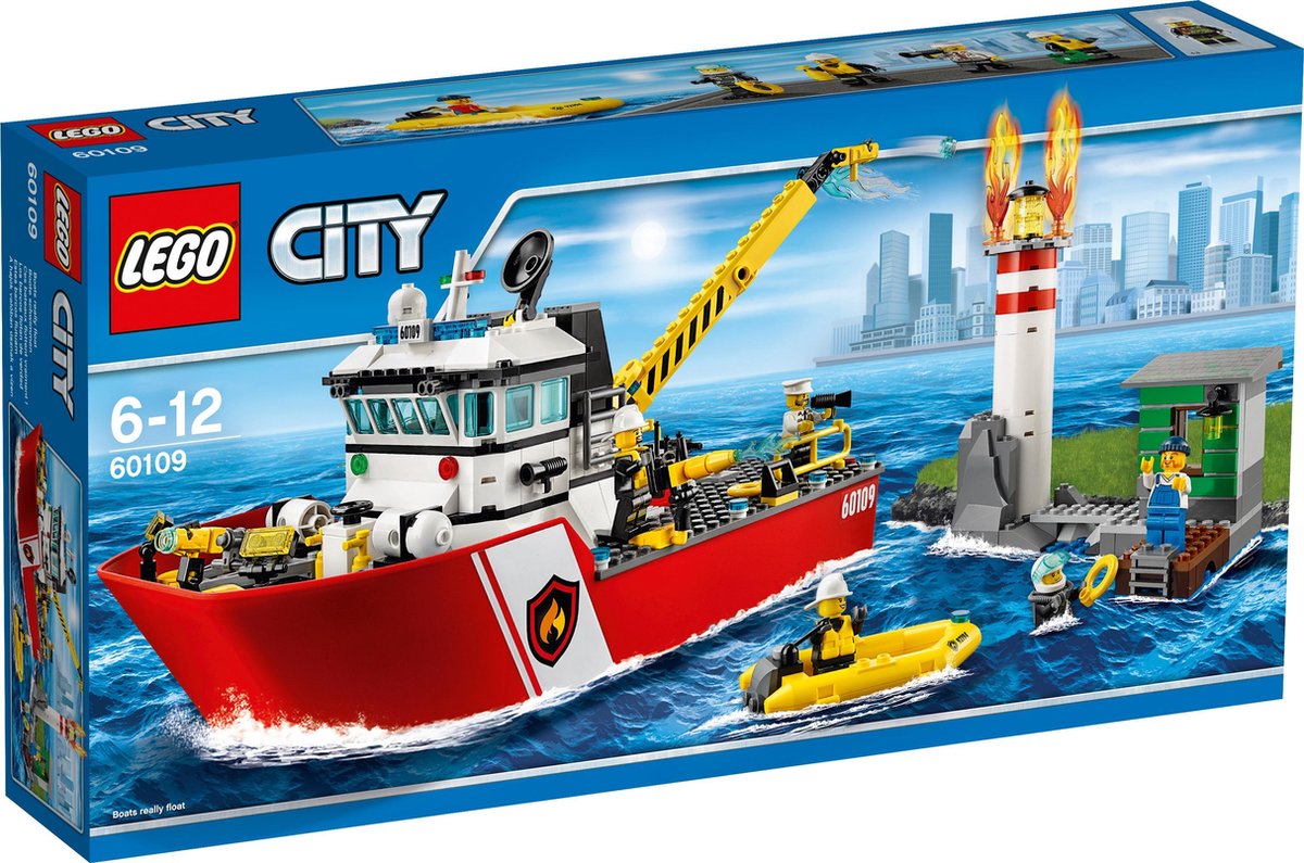 Nieuwsgierigheid bang sensatie LEGO City Brandweerboot - 60109 | bol.com