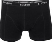 Slater 8520 - Boxer 2-pack boxershort black S 95% cotton 5% elastan