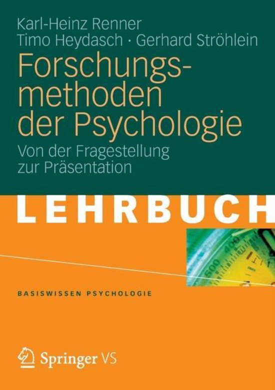 Forschungsmethoden der Psychologie - cover