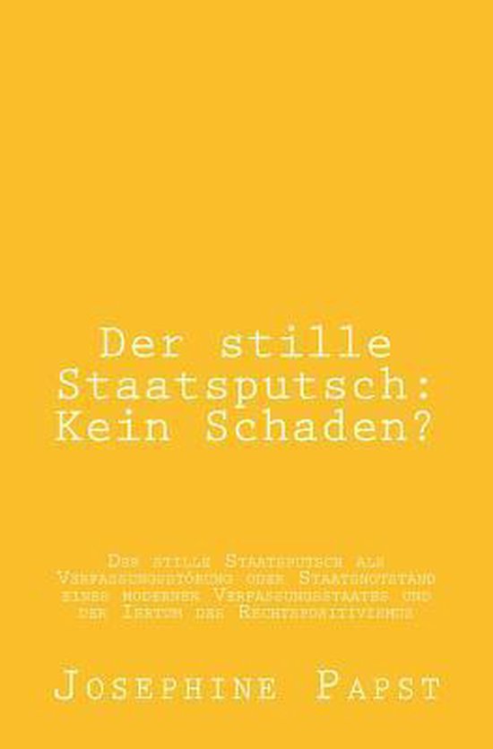 Der stille Staatsputsch - cover