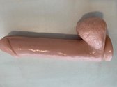 TOPCO - reusachtige - 30 cm - super dikke vette  dildo - beige - beste deal op de markt