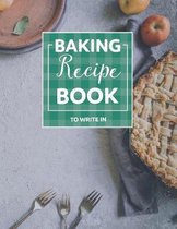 Baking Recipe Books to Write in