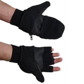 Fuse handschoenen met flap, zwart XL