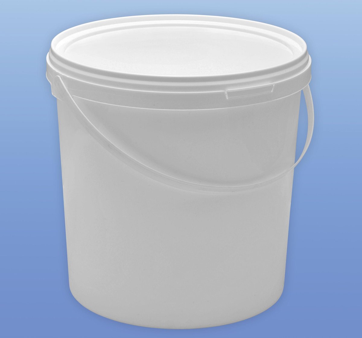 Goedkoopste Emmer met deksel / emmers met deksels, wit, 10 liter (12 stuks