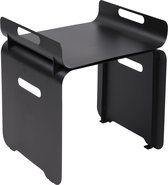 Torna Design Stack 2 - Bijzettafel met Dienblad - 45x40x50 cm - Zwart Staal