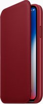Apple Leather Folio Booktype iPhone X / Xs hoesje - Red