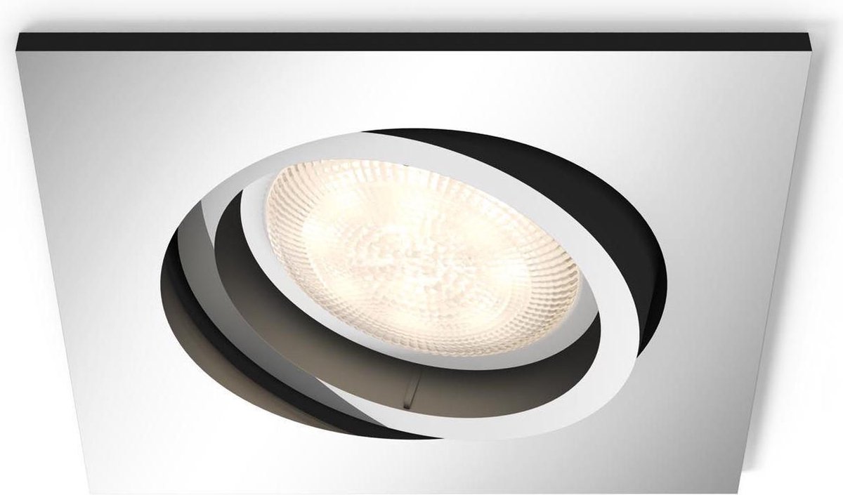Philips Shellbark - Inbouwspot - 1 Lichtpunt - chroom - 1 x 500lm