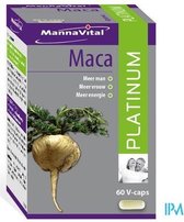 Mannavita Mannavital Platinum Maca Vegetarische Capsules Meer Vrouw/man/energie 60capsules