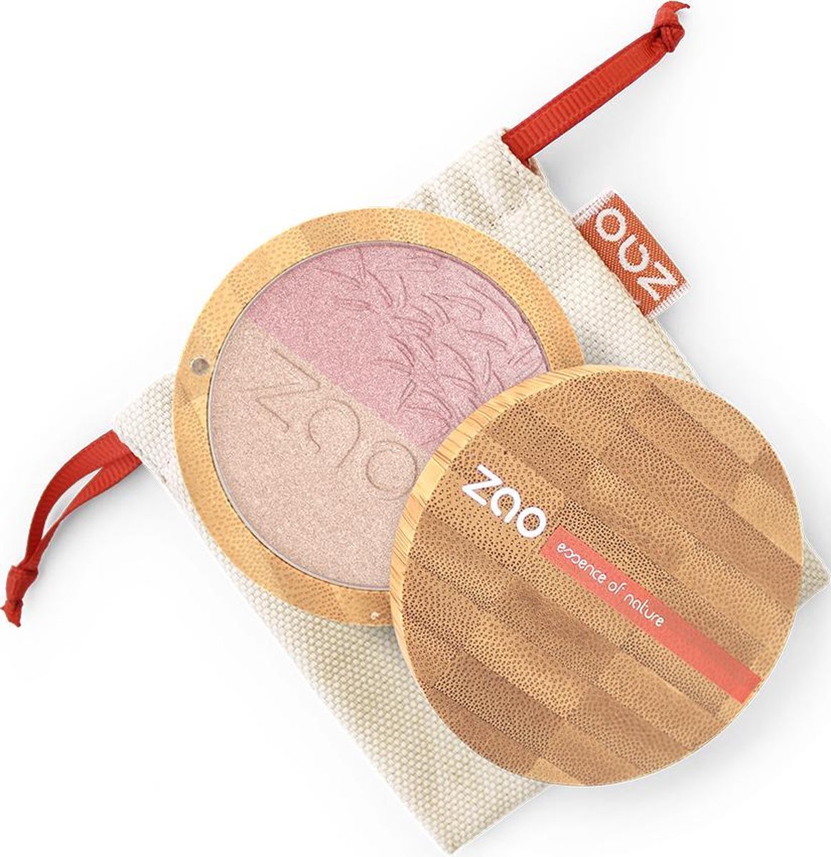 ZAO Bamboe Duo Shine-up Powder 311 (Pink & Gold)