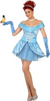 "Sexy blauwe prinsessen pak voor dames  - Verkleedkleding - XL"