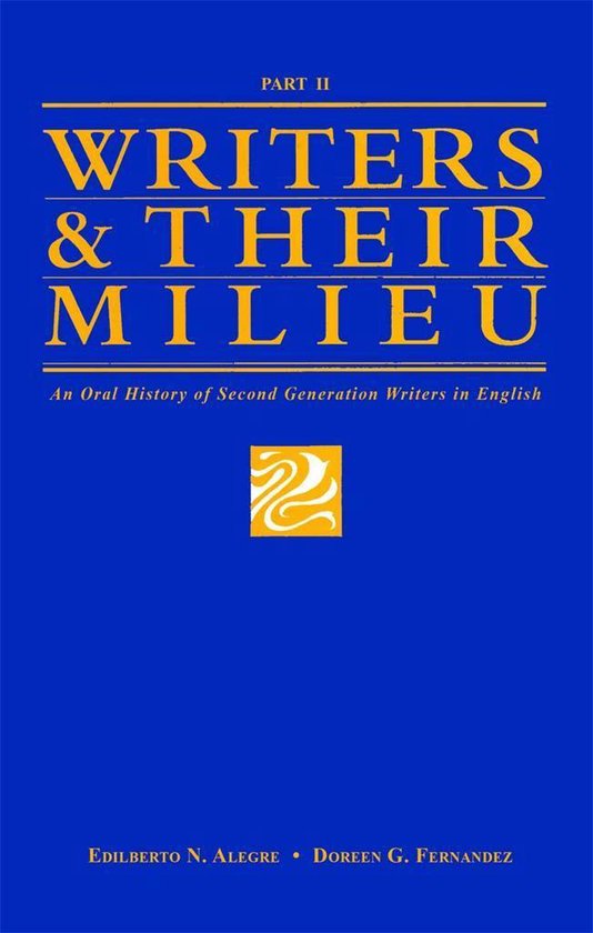 Writers and Their Milieu - cover