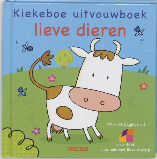 Cover van het boek 'Kiekeboe uitvouwboek / Lieve dieren'