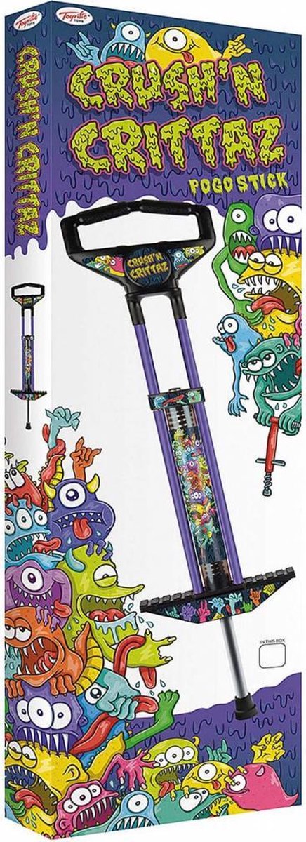 Toyrific Pogostick Crush N CRITTAZ - 97 Cm Hüpfstelze In Lila | Für Kinder Ab 4 Jahren