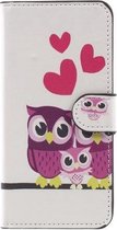 Uil love agenda wallet hoesje Huawei P10 Lite