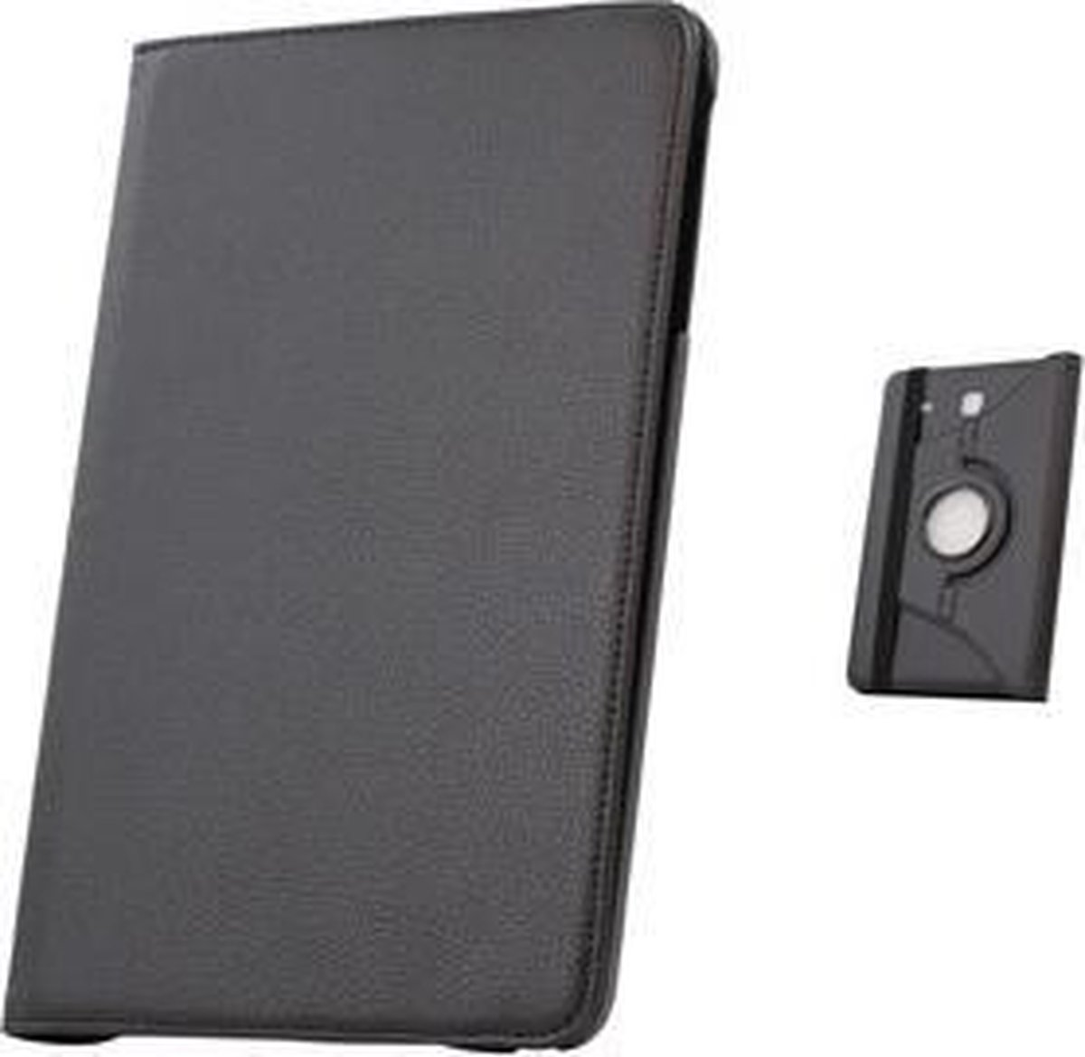 Samsung Galaxy Tab E 9.6 Hoesje Rotatable Book Case Zwart