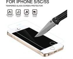 1 + 1 iPhone 5/ 5S/ SE| Ultra Gehard Glass Screenprotector Glasbeschermer |Bescherm hardheid (9H) | Anti Shattered Film coating | Ultra HD LightScreen |Ultradun slank ontwerp