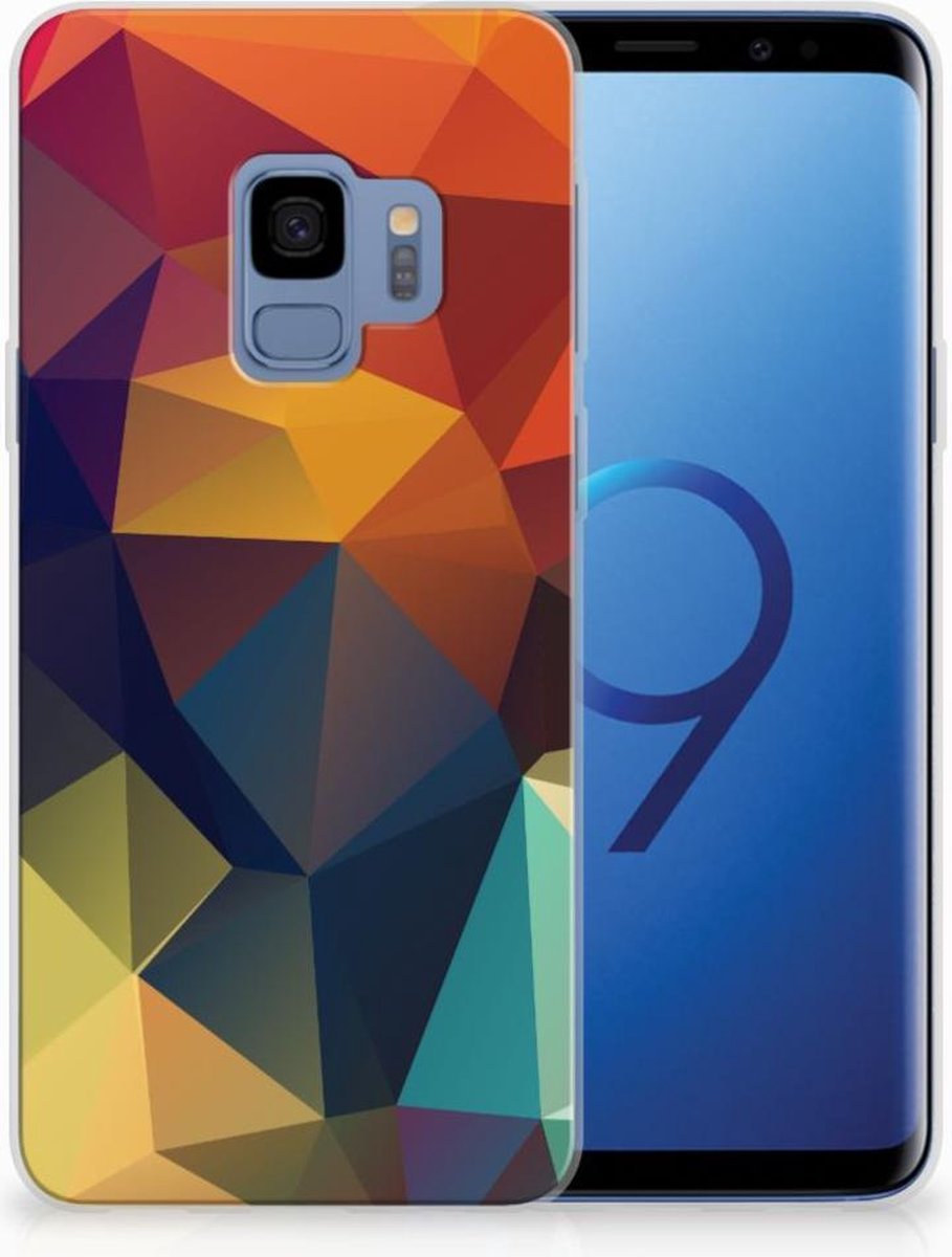 Samsung Galaxy S9 TPU Hoesje Polygon Color