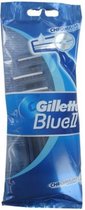 Drie pakken Gillette Blue II Wegwerpscheermesjes 5 Mesjes