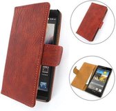 TCC PU Leder Hoesje Huawei Ascend G6 Book/Wallet Case/Cover Warm Bruin