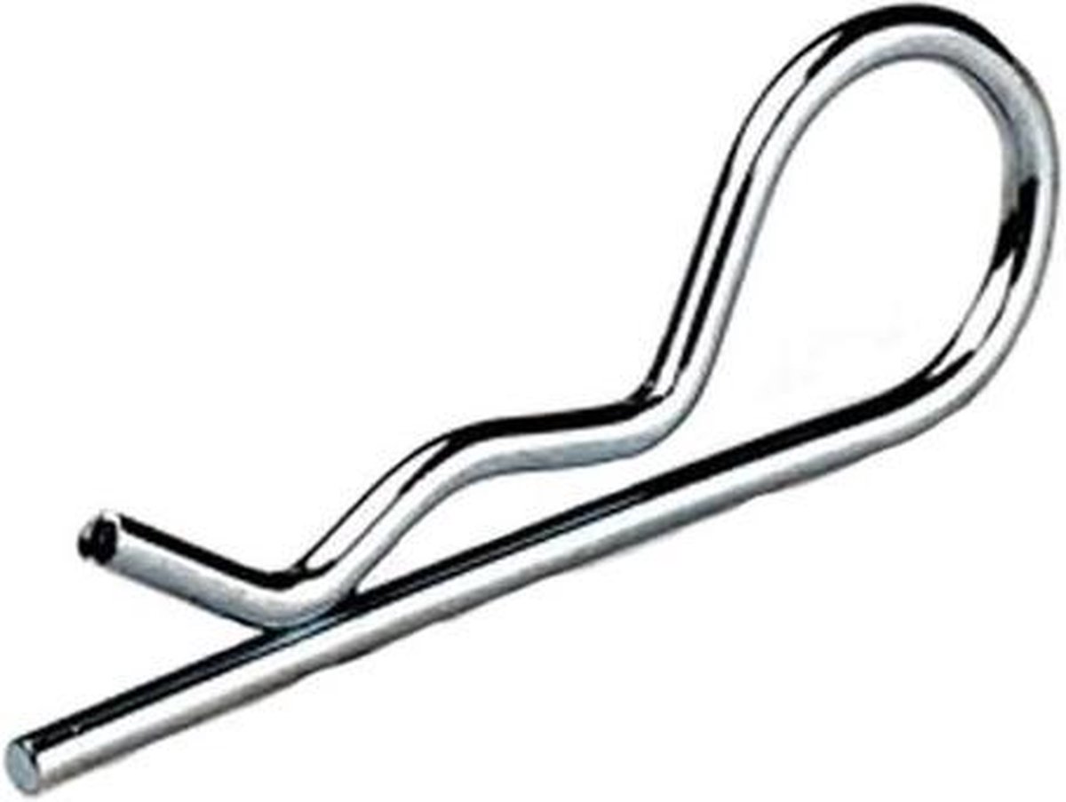 Borgclip / Veerpen enkel - 3,55x62mm (10stks)