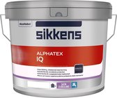 Sikkens Alphatex IQ - Uitstekende beschermende zijdeglans buitenmuurverf - 5 L - RAL 9016 Verkeerswit