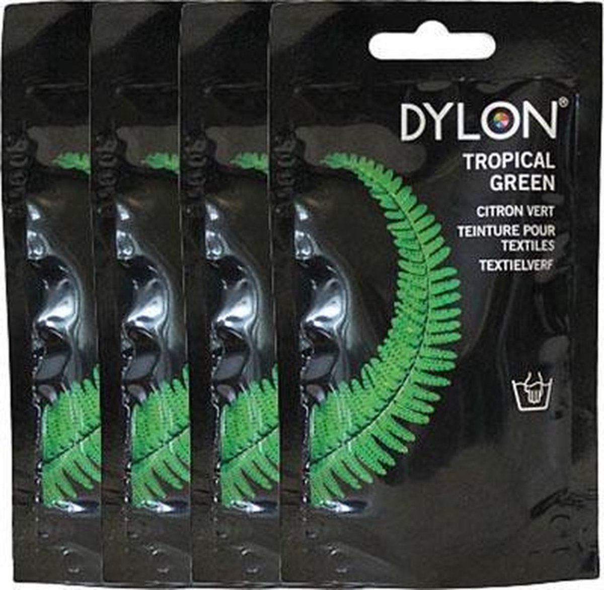 Postbode Scherm Bespreken Dylon Textielverf Handwas 03 Tropical Green Voordeelverpakking | bol.com