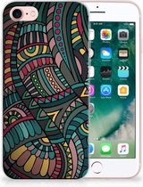 Hoesje Geschikt voor iPhone SE (2020/2022) Geschikt voor iPhone 7/8 Siliconen Case Aztec
