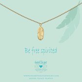 Heart to Get - Feather Be Inspired Gold Ketting N216BFE14G