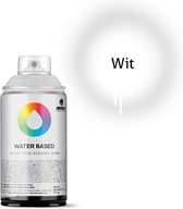 MTN Witte waterbasis spuitverf - 300ml lage druk en matte afwerking