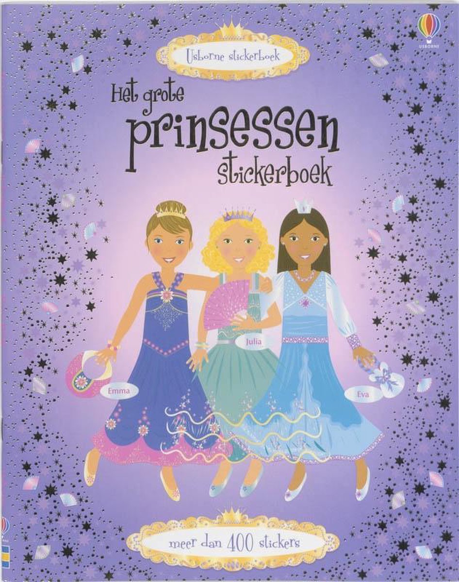 Tapijt Kinematica Slagschip Het grote prinsessen stickerboek, Fiona Watt | 9781409534105 | Boeken |  bol.com