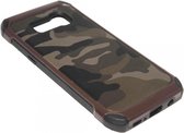 Camouflage hoesje bruin Geschikt voor Samsung Galaxy S8 Plus